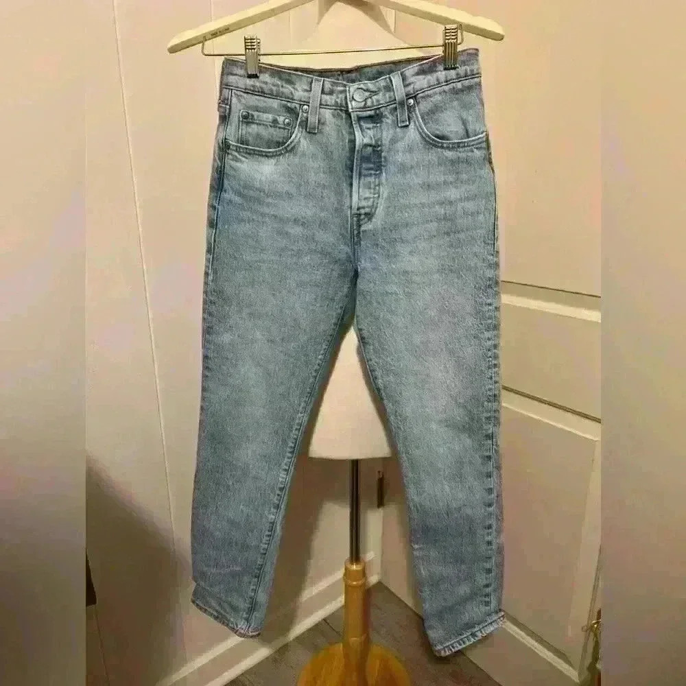 Vintage‎ Levi's 501 S Skinny Levi Strauss & Co 25 x 28 Jeans Button Fly Pants